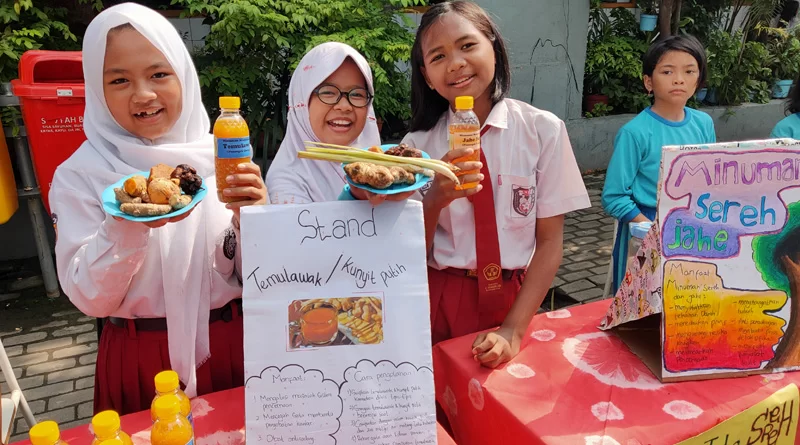 semangat wirausaha dan kepedulian lingkungan di SDN Dukuh Menanggal Surabaya